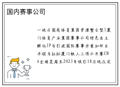 国内赛事公司